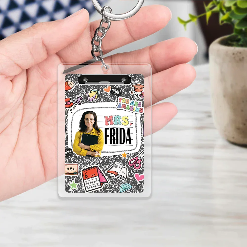 Teacher Handcraft Acrylic Keychain