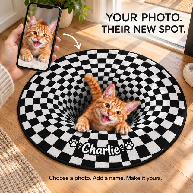 Peek-A-Paw Custom 3D Rug