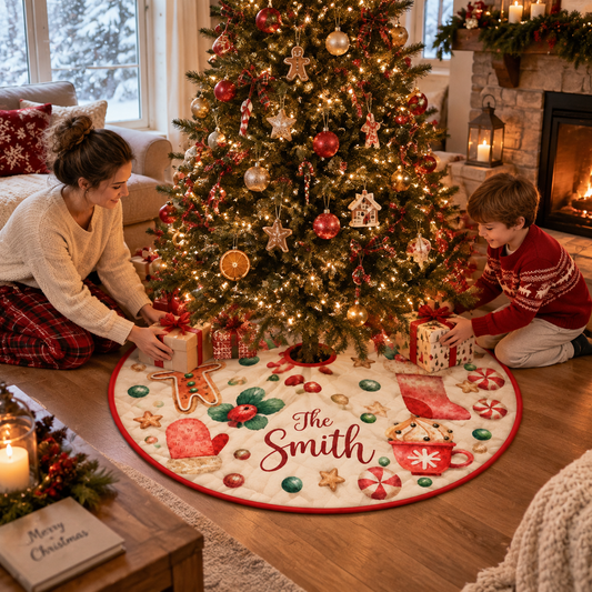 Family Christmas Tree Skirt