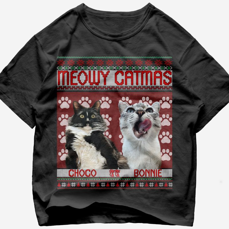 "Meowy CatMas" Handcraft Tee