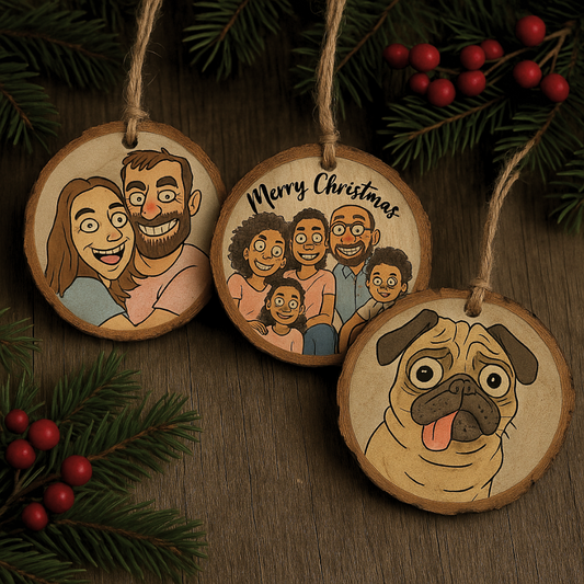 Rooted Memories Handcraft Wood Ornament