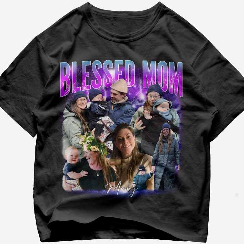 "Blessed Mom" Handcraft Tee