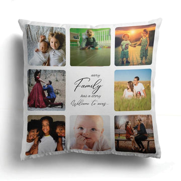 "Family Collage" Handcraft Pillow