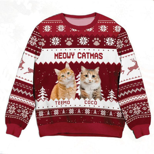 "Meowy CatMas" Handcraft Sweater