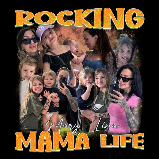 "Rocking Mama Life" Handcraft Tee