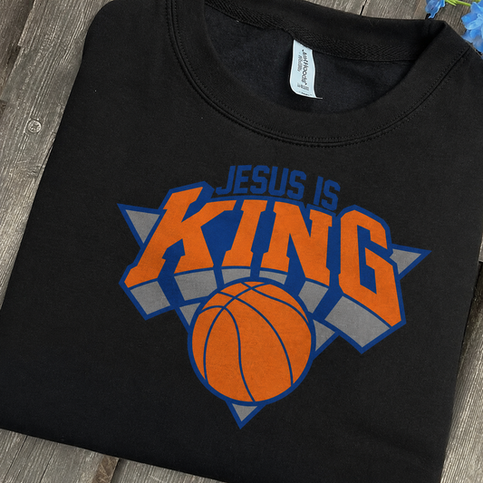 Jesus Is King Christian Handcraft Tee