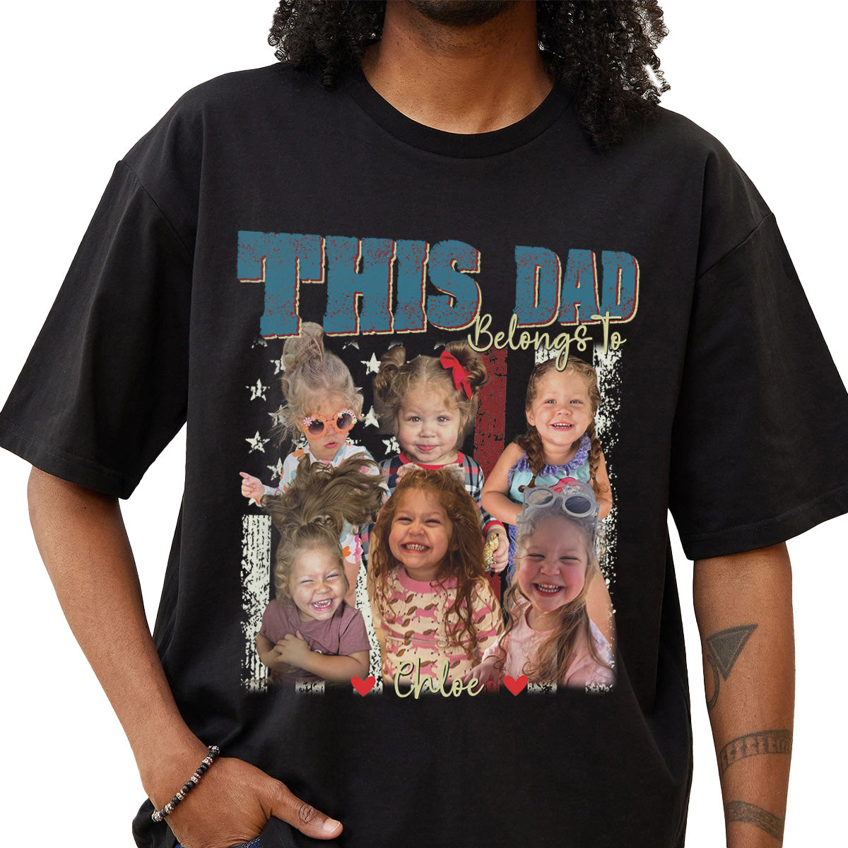 "This Dad Belongs to" Handcraft Tee