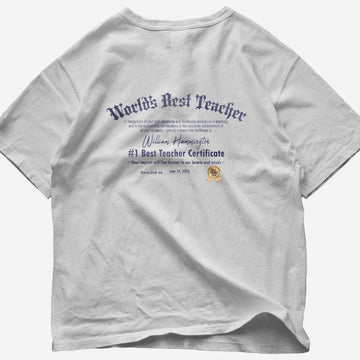 Best Teacher Certificate Tee