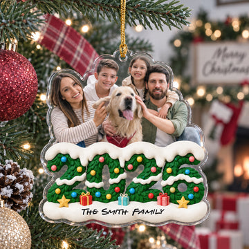 Our Family Christmas 2026 Acrylic Ornament