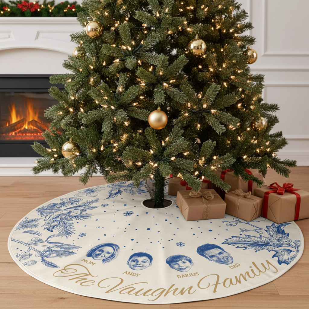 Circle of Love Christmas Tree Skirt