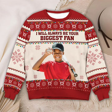 "Biggest Fan" Handcraft Sweater