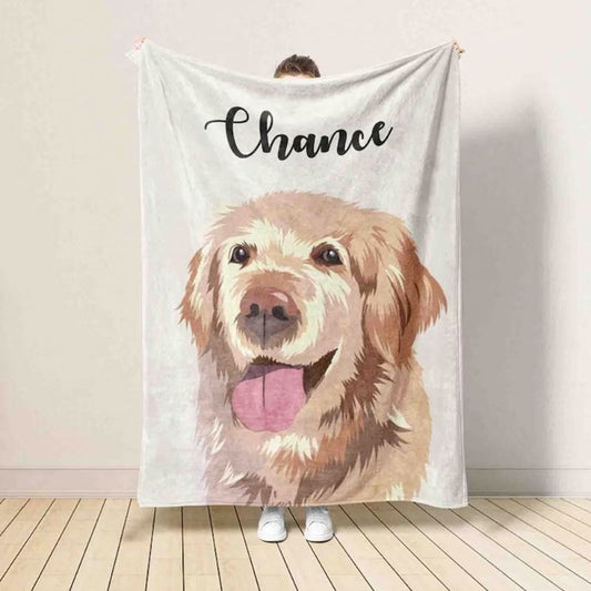 "Custom Pet Art" Blanket