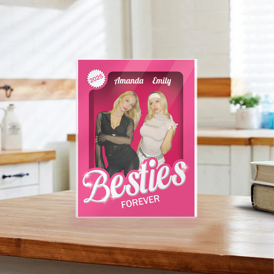 "Besties Forever" Handcraft Acrylic Block Plaque
