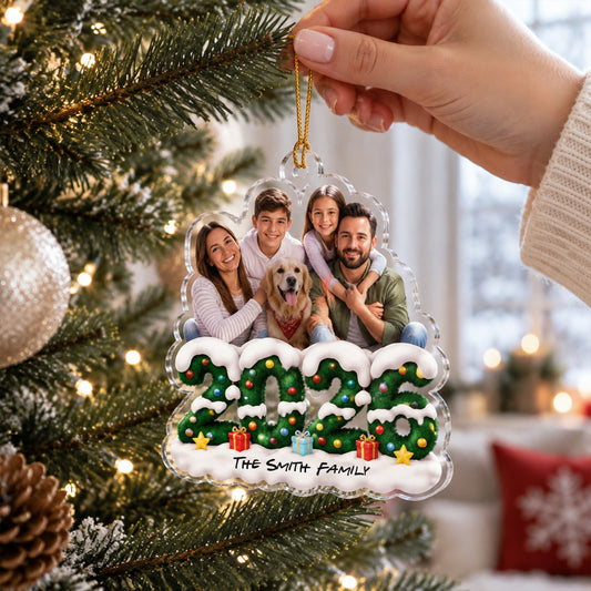Our Family Christmas 2026 Acrylic Ornament
