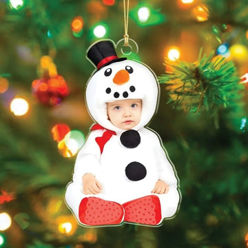 Baby Face Christmas Ornament