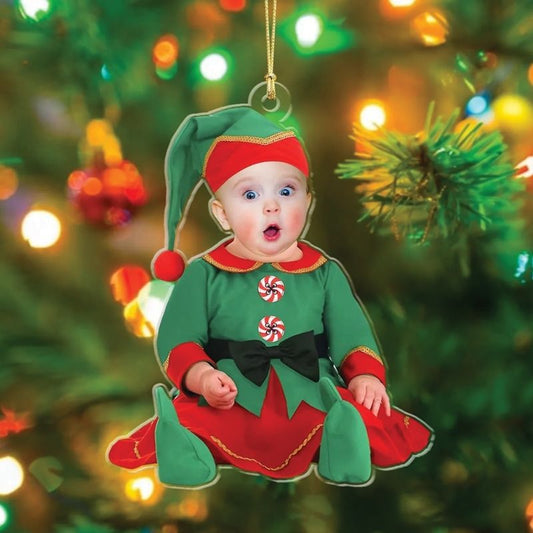 Baby Face Christmas Ornament