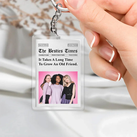 The Besties Times Handcraft Acrylic Keychain - Histozing