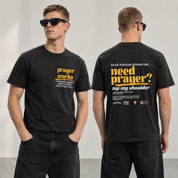 Need Prayer Tap My Shoulder Christian Handcraft Tee
