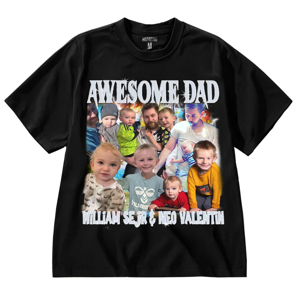 "Awesome Dad" Handcraft Tee - Histozing