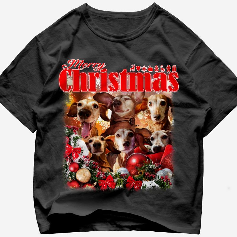 "Merry Christmas Pet" Handcraft Tee