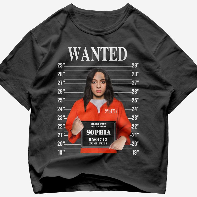 "Wanted shirt girl" Handcraft Tee