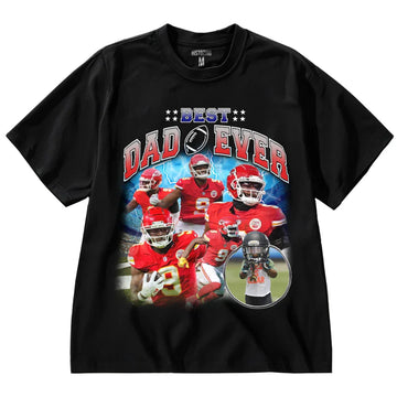 "Best Dad Ever - Football" Handcraft Tee - Histozing
