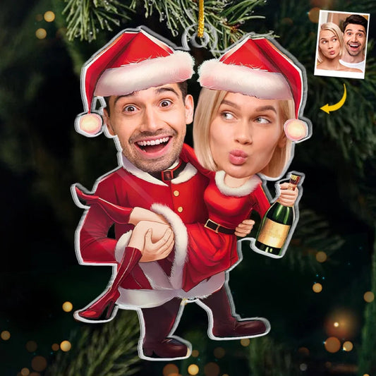 "Couple Funny Christmas" Handcraft Acrylic Ornament