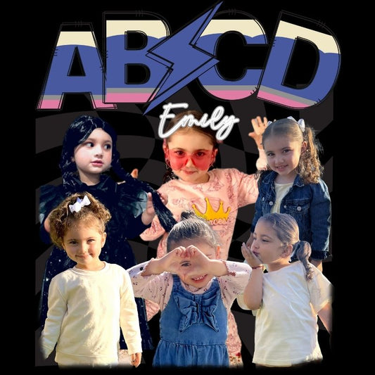 Cool ABCD Thunder Handcraft Kid Tee