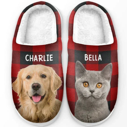 "Happiness Is a Warm Puppy" Handcraft Slippers - Histozing