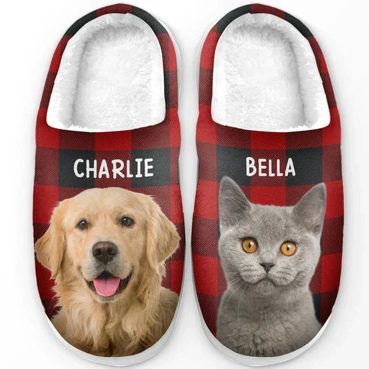 "Happiness Is a Warm Puppy" Handcraft Slippers - Histozing