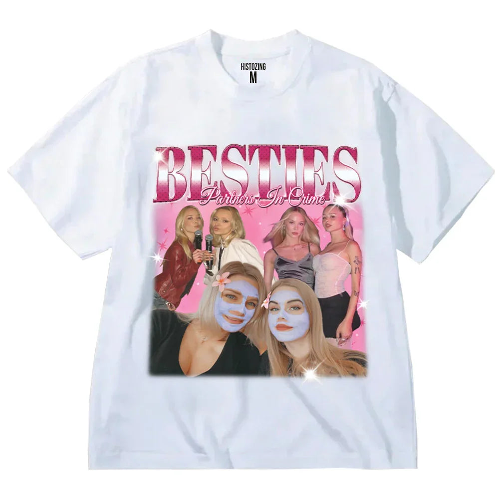 "Besties - Partners in Crime" Handcraft Tee - Histozing