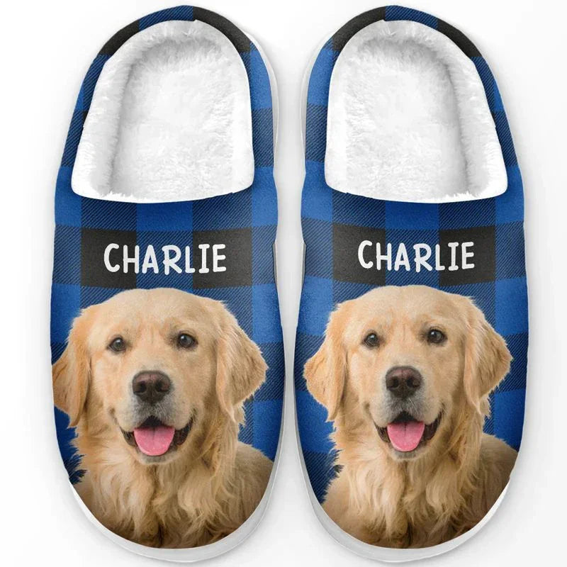 "Happiness Is a Warm Puppy" Handcraft Slippers - Histozing