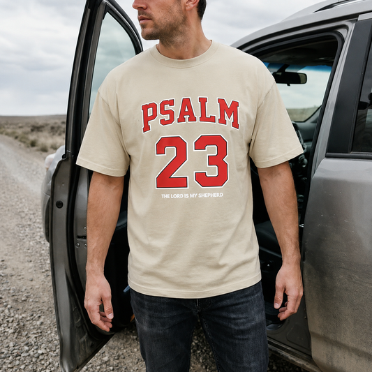 Psalm 23 Christian Handcraft Tee