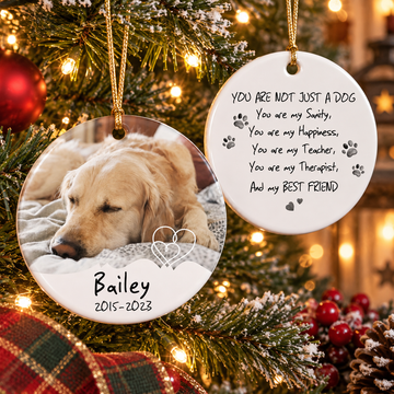 Pet Memorial Photo Christmas Handcraft Ornament
