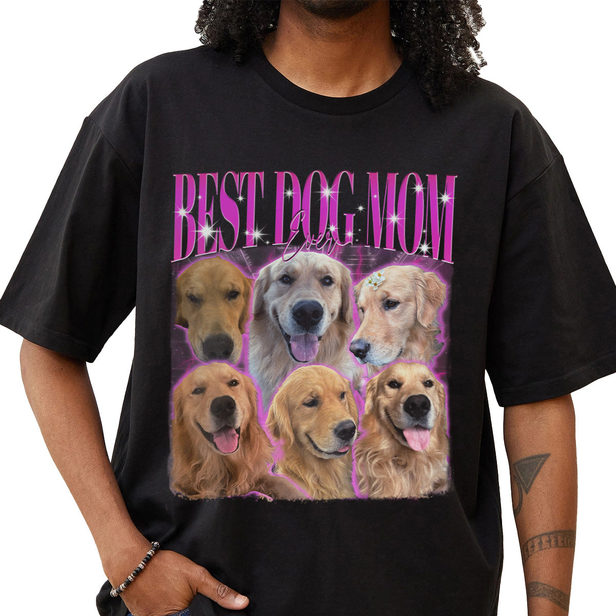 "Best Dog Mom Ever" Handcraft Tee