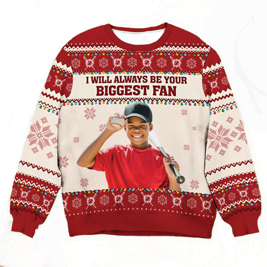 "Biggest Fan" Handcraft Sweater