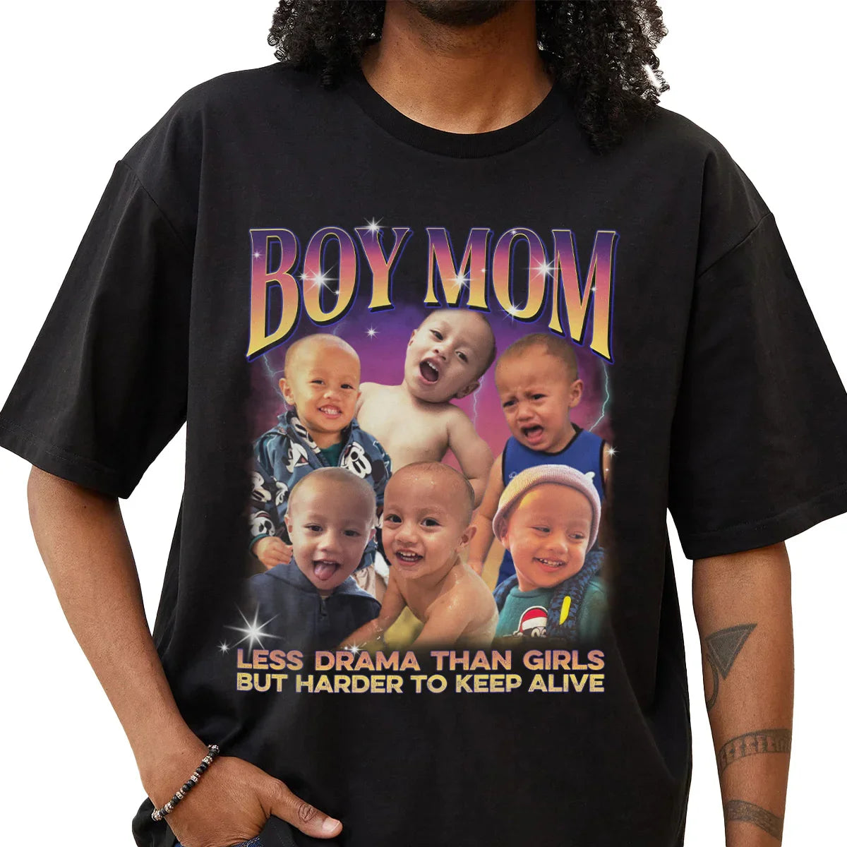 "Boy Mom" Handcraft Tee - Histozing