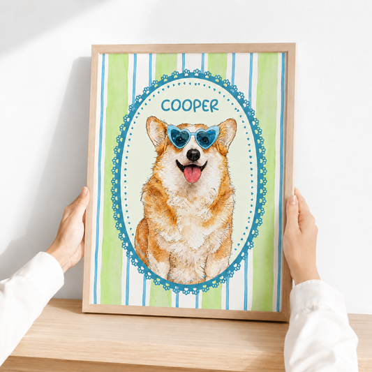Striped Pet Handcraft Canvas