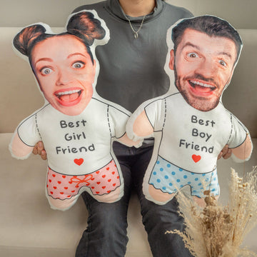 Funny Couple Handcraft Pillow