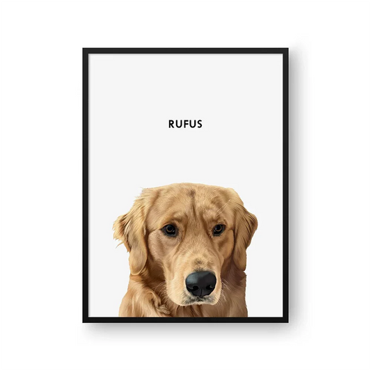 Pet Portrait Wall Art Poster