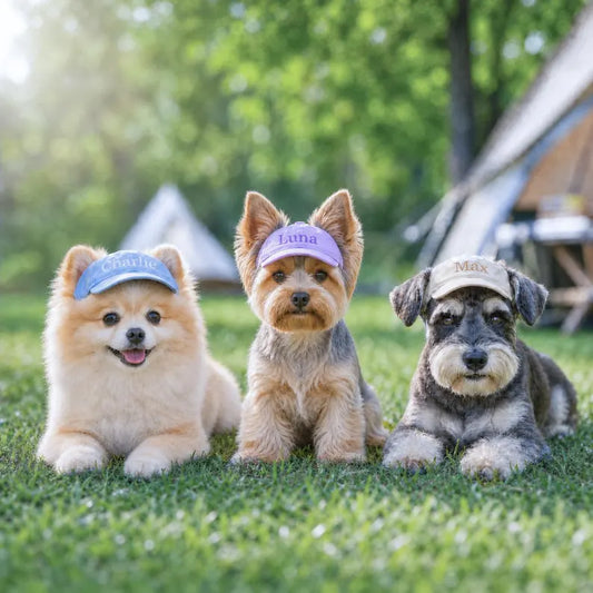 Embroidered Dog Cap with Ears