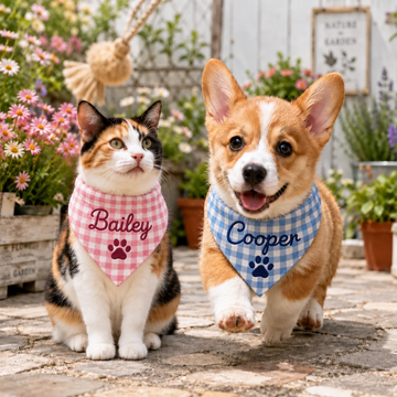 Striped Pet Handcraft Bandana