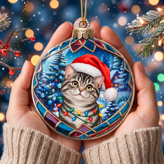 Purrfect Christmas Handcraft Ornament