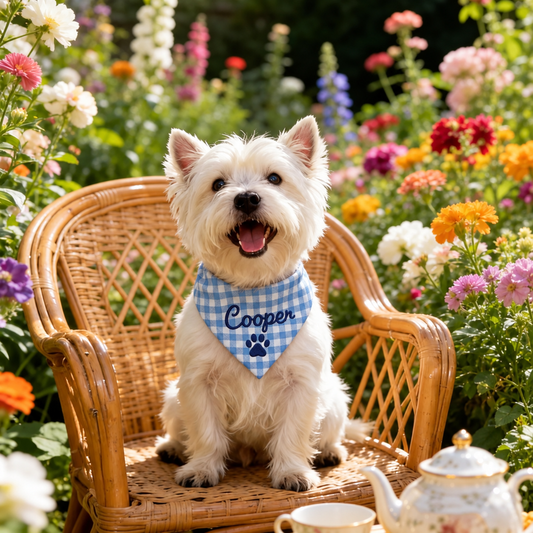 Striped Pet Handcraft Bandana
