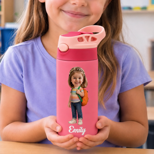 "Adventure" Custom Kids Insulated Water Bottle