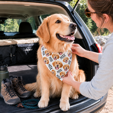 Dog Face Handcraft Bandana