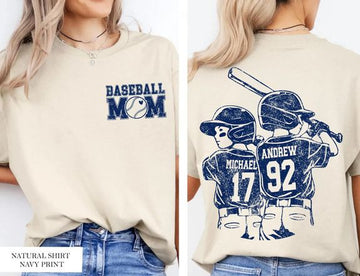 Custom Photo Baseball Mom, Baseball Dad Tee