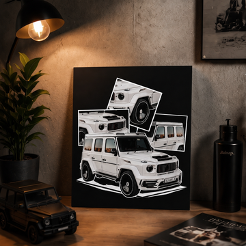Car Frame Wall Art Poster