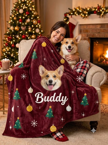 "Purrfect" Christmas Handcraft Blanket