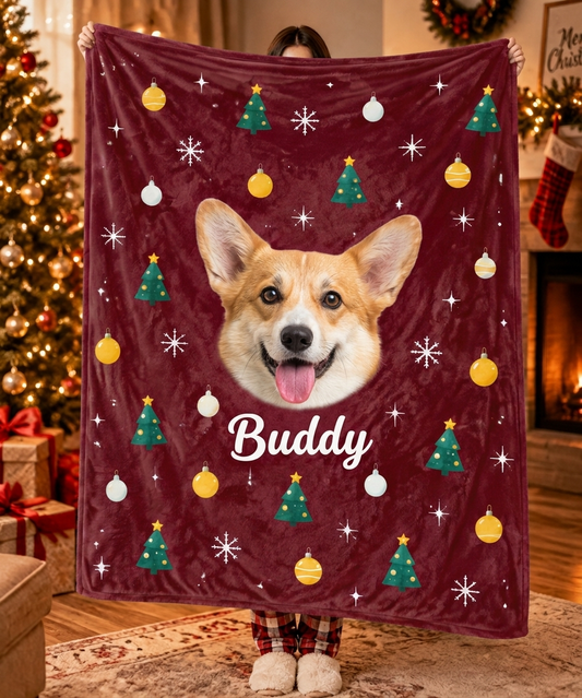 "Purrfect" Christmas Handcraft Blanket